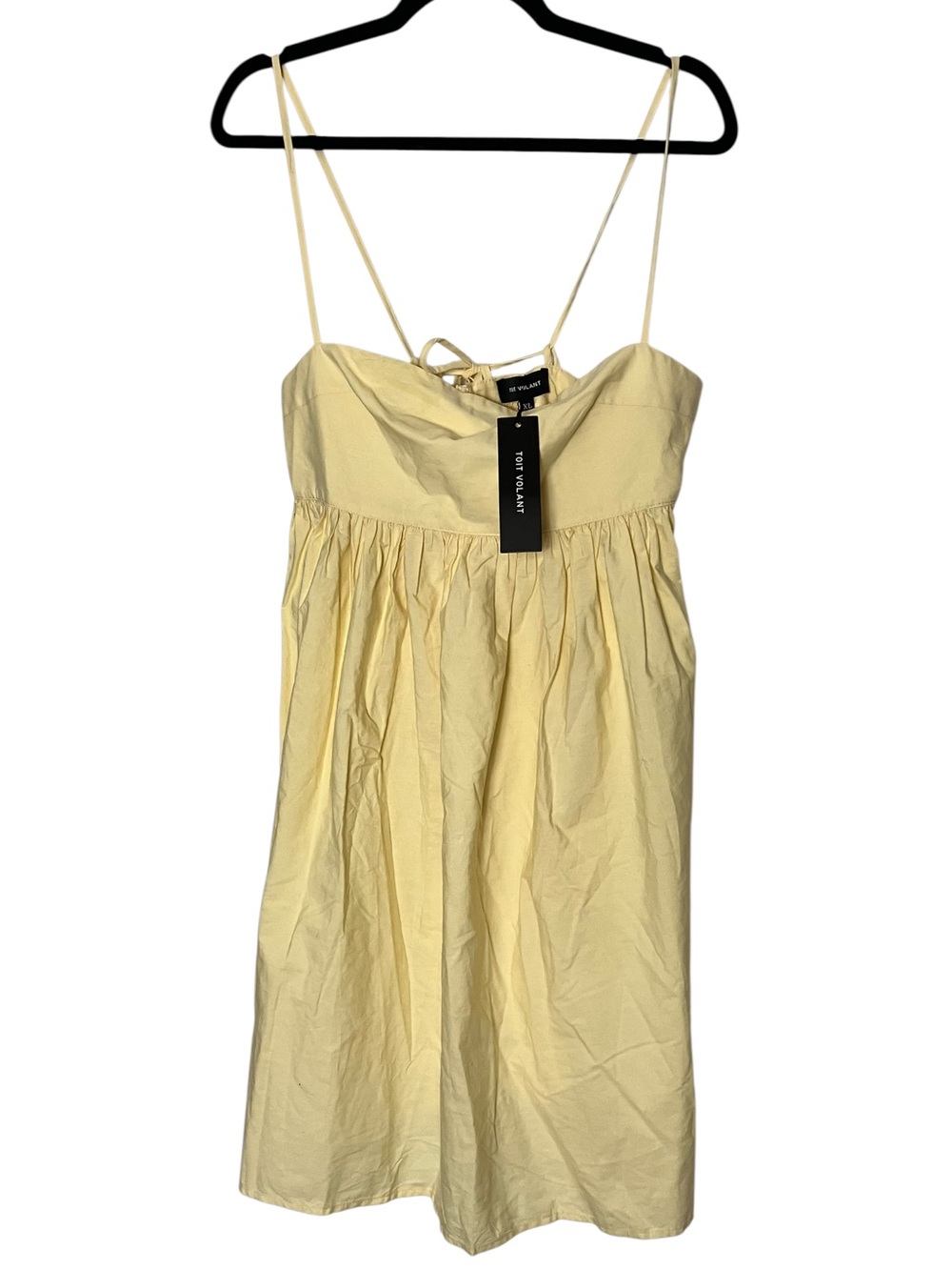Toit‎ Volant ASTERIA DRESS Butter Yellow XL NWT